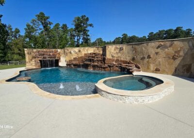 luxury freeform pool