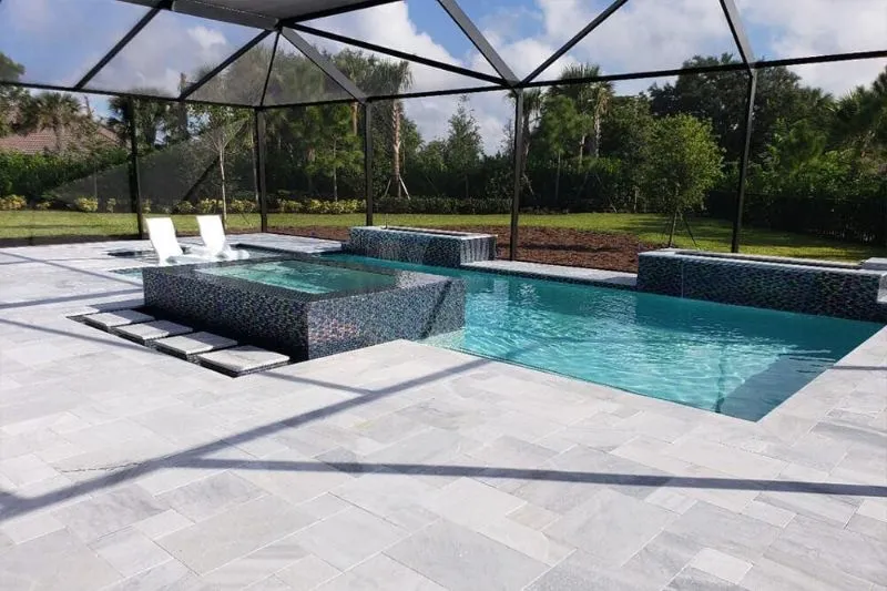 Natural Stone Paver: Marble <strong>Ice White</strong>